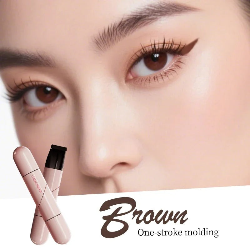 Rotating Eyeliner Stamp Pen – Dual-Head Design with Wing Stamp