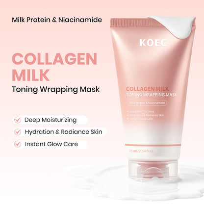 Milk-based Peel-off Facial Mask - Glow Lock Collagen Duo