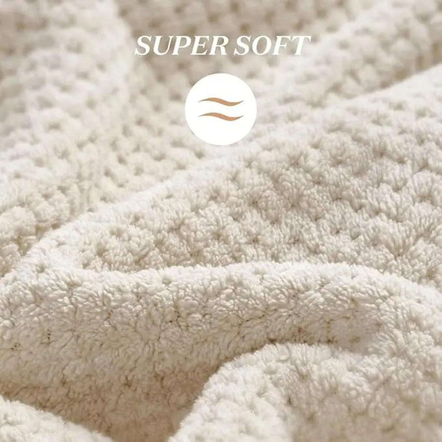 Ultra Soft Microfiber Towel Hair Wrap – Fast Dry with Elastic Band