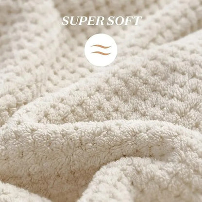 Ultra Soft Microfiber Towel Hair Wrap – Fast Dry with Elastic Band