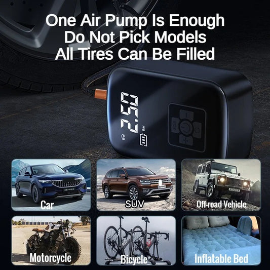 Wireless Air Pump 150PSI Portable Electric Tire Inflation
