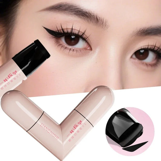 Rotating Eyeliner Stamp Pen – Dual-Head Design with Wing Stamp