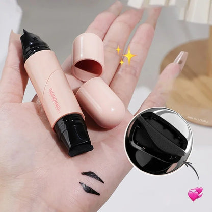 Rotating Eyeliner Stamp Pen – Dual-Head Design with Wing Stamp