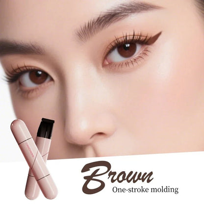 Rotating Eyeliner Stamp Pen – Dual-Head Design with Wing Stamp